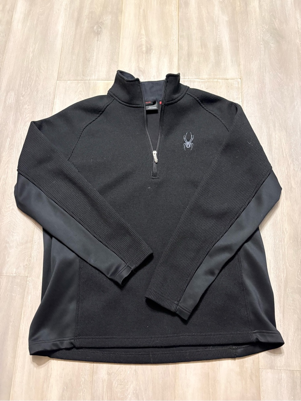 Spyder Black Core Sweater with Red Size Tag